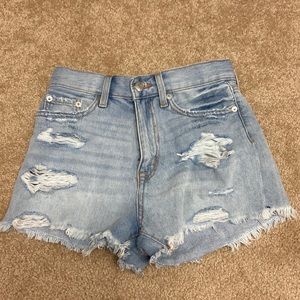Aeropostale curvy high rise shorty shorts.